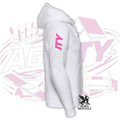 PURE AGILITY Sweatshirt - PINK Print - Hooded and Full Zip, Men or Women, in many colors - from XS to 5XL