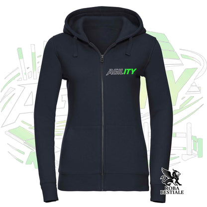 PURE AGILITY Hoodie - GREEN Print - Hooded and Full Zip, Men or Women, in many colors - from XS to 5XL
