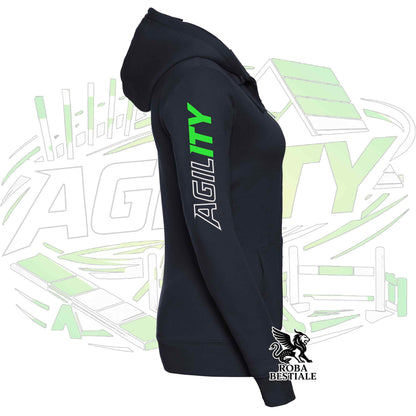 PURE AGILITY Hoodie - GREEN Print - Hooded and Full Zip, Men or Women, in many colors - from XS to 5XL