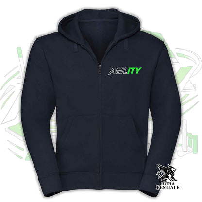 PURE AGILITY Hoodie - GREEN Print - Hooded and Full Zip, Men or Women, in many colors - from XS to 5XL