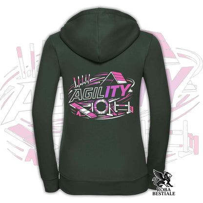 PURE AGILITY Sweatshirt - PINK Print - Hooded and Full Zip, Men or Women, in many colors - from XS to 5XL