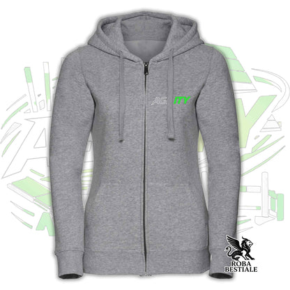 PURE AGILITY Hoodie - GREEN Print - Hooded and Full Zip, Men or Women, in many colors - from XS to 5XL