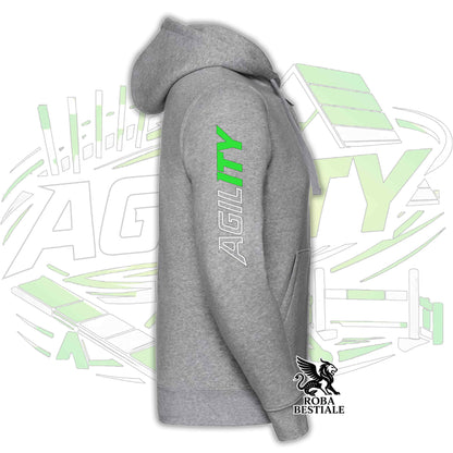 PURE AGILITY Hoodie - GREEN Print - Hooded and Full Zip, Men or Women, in many colors - from XS to 5XL