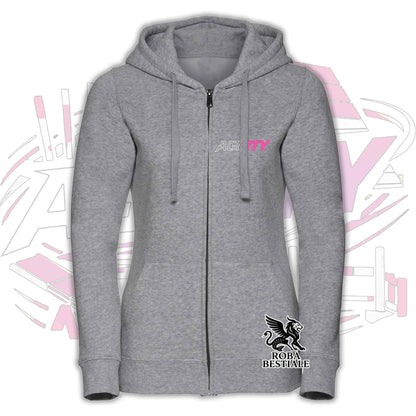 PURE AGILITY Sweatshirt - PINK Print - Hooded and Full Zip, Men or Women, in many colors - from XS to 5XL