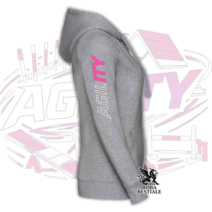 PURE AGILITY Sweatshirt - PINK Print - Hooded and Full Zip, Men or Women, in many colors - from XS to 5XL