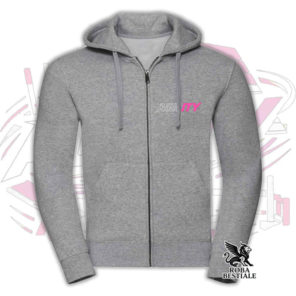 PURE AGILITY Sweatshirt - PINK Print - Hooded and Full Zip, Men or Women, in many colors - from XS to 5XL