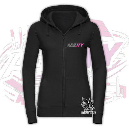 PURE AGILITY Sweatshirt - PINK Print - Hooded and Full Zip, Men or Women, in many colors - from XS to 5XL