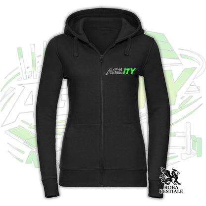 PURE AGILITY Hoodie - GREEN Print - Hooded and Full Zip, Men or Women, in many colors - from XS to 5XL