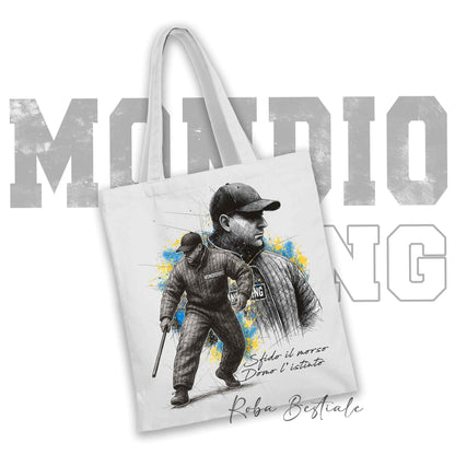 Shopper FIGURANTE 1 - MONDIORING - Diversi colori disponibili, 100% Cotone