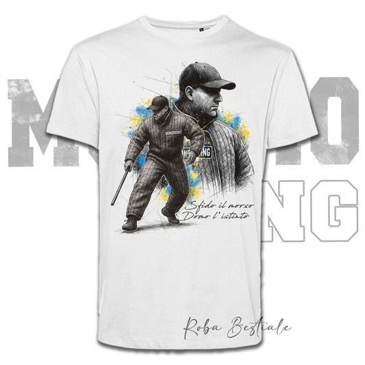 T-Shirt FIGURANTE 1 - MONDIORING - Bianca, Uomo o Donna - dalla XS alla 5XL