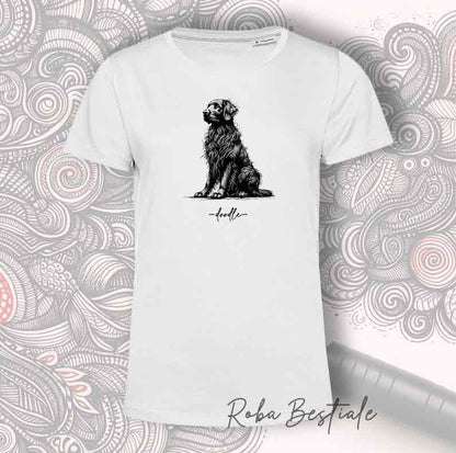 DOODLE T-Shirt - FLAT COATED RETRIEVER