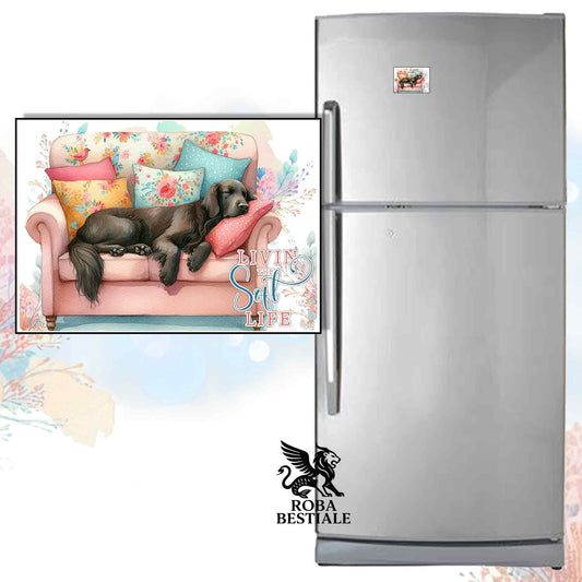 Calamita SOFT LIFE - FLAT COATED RETRIEVER Fegato - in MDF - 7x5 cm