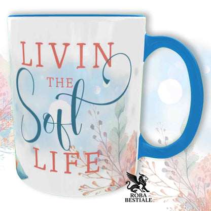 Tazza SOFT LIFE - FLAT COATED RETRIEVER Fegato - In Ceramica, colore a scelta - 330 ml