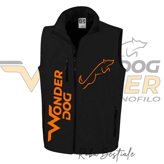 Gilet in SoftShell WONDERDOG - Unisex - Nero dalla XS alla 3XL