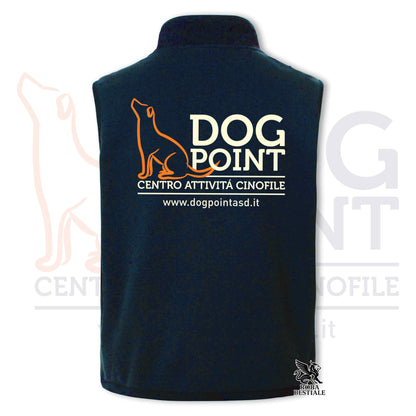 Gilet DOG POINT - in SoftShell, Unisex - Blue Navy -  dalla XS alla 3XL