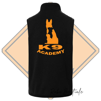 Gilet in SoftShell K9 ACADEMY - Unisex - Nero o Arancione, dalla XS alla 3XL