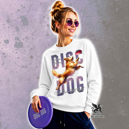 Felpa Invernale APTITUDE - DISC DOG - GOLDEN RETRIEVER - Girocollo, Unisex, colore a scelta - dalla XS alla 3XL