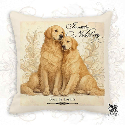Cuscino NOBILITY - GOLDEN RETRIEVER - 100% Tela di Cotone - 40x40 cm