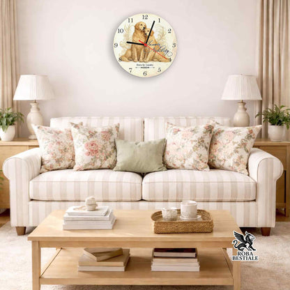Orologio da Muro NOBILITY - GOLDEN RETRIEVER - in MDF - diametro 20 o 30 cm