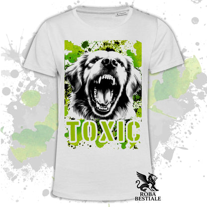 TOXIC T-Shirt - GOLDEN RETRIEVER - White or Beige, Men's or Women's - from XS to 5XL