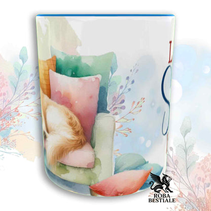 Tazza SOFT LIFE - GOLDEN RETRIEVER - In Ceramica, colore a scelta - 330 ml