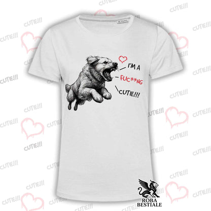 T-Shirt CUTIE - GOLDEN RETRIEVER - White or Beige, for Men or Women - from XS to 5XL