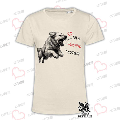 T-Shirt CUTIE - GOLDEN RETRIEVER - White or Beige, for Men or Women - from XS to 5XL