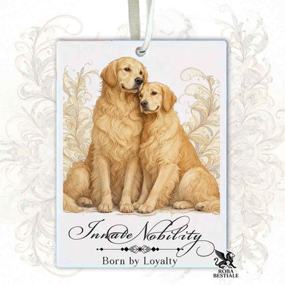 Profumatore NOBILITY - GOLDEN RETRIEVER - In Feltro, con cordino - 7,5 x 10 cm