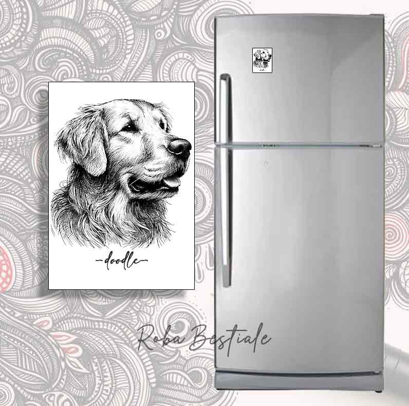 DOODLE magnet - GOLDEN RETRIEVER