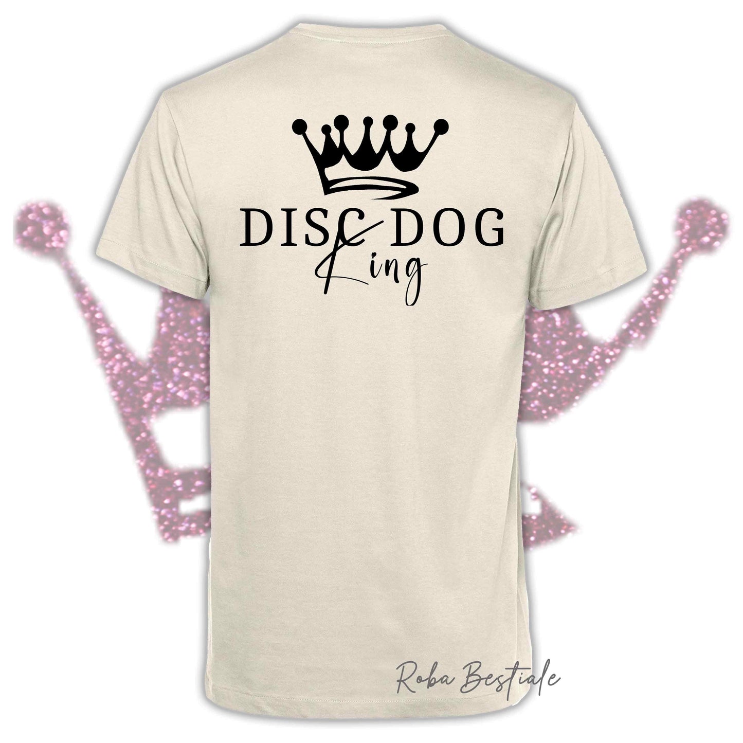 T-Shirt HRH - DISC DOG KING - Uomo, disponibile in tanti colori - dalla XS alla 5XL