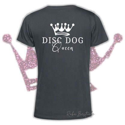 T-Shirt HRH - DISC DOG QUEEN - Uomo o Donna, HOT COLORS! - dalla XS alla 5XL