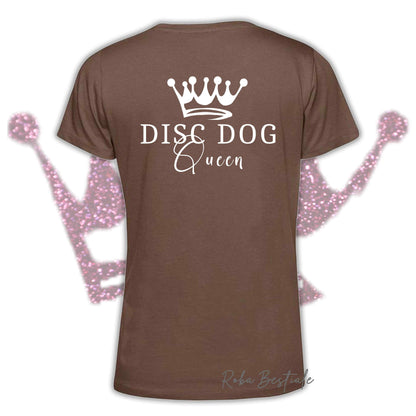 T-Shirt HRH - DISC DOG QUEEN - Uomo o Donna, HOT COLORS! - dalla XS alla 5XL