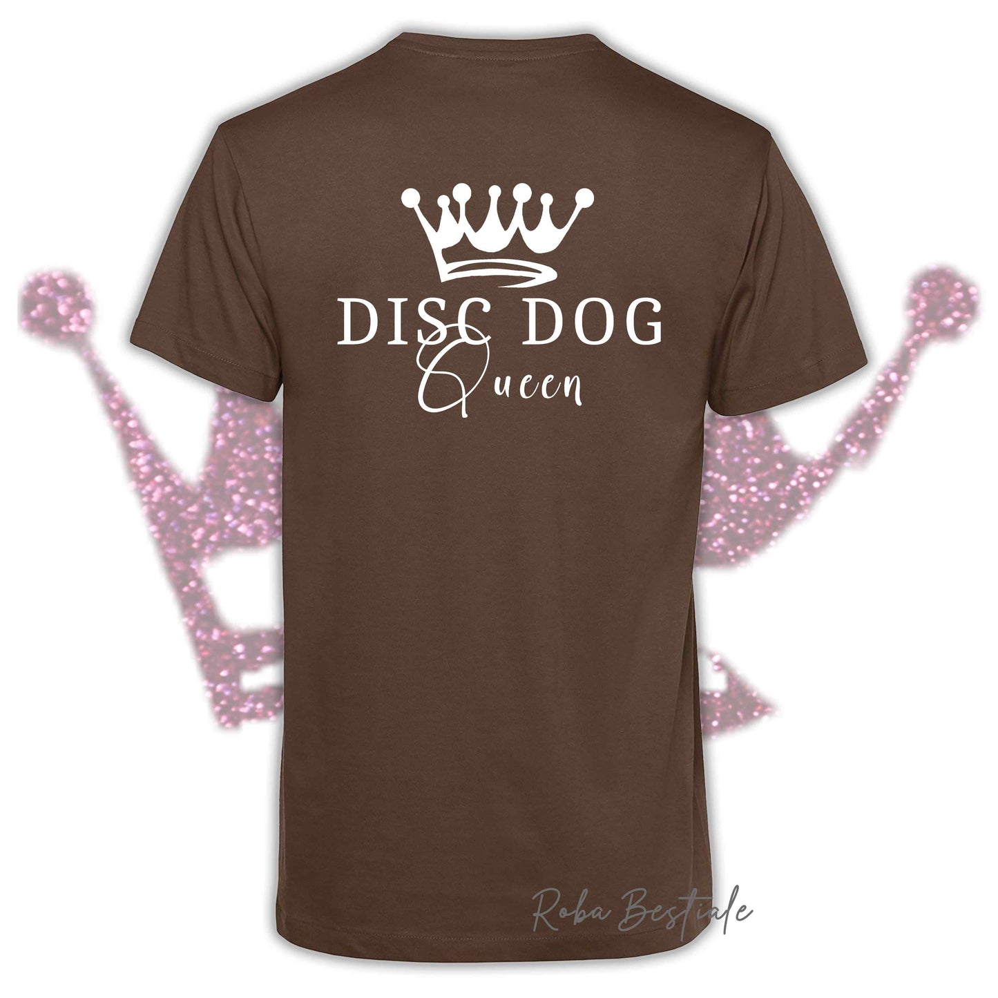 T-Shirt HRH - DISC DOG QUEEN - Uomo o Donna, HOT COLORS! - dalla XS alla 5XL