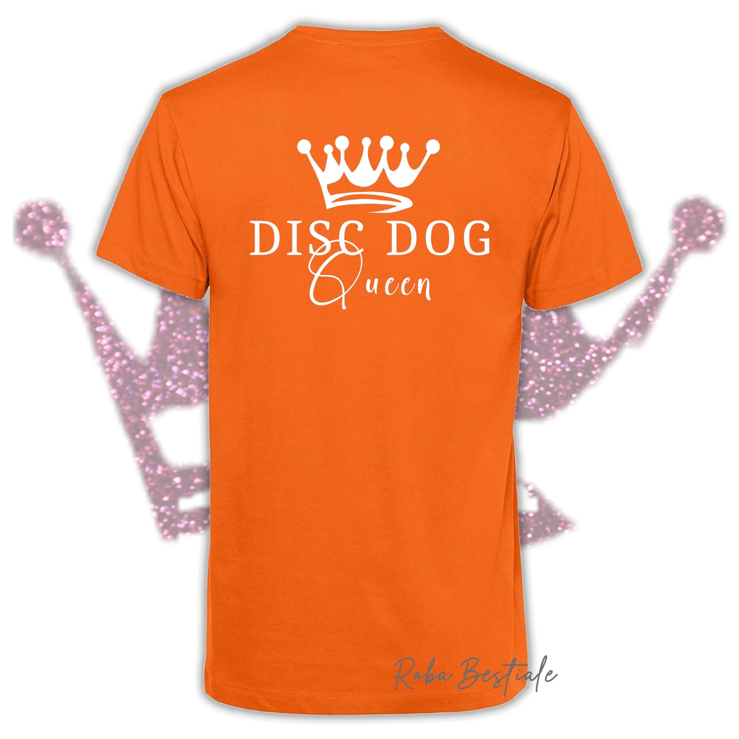 T-Shirt HRH - DISC DOG QUEEN - Uomo o Donna, HOT COLORS! - dalla XS alla 5XL