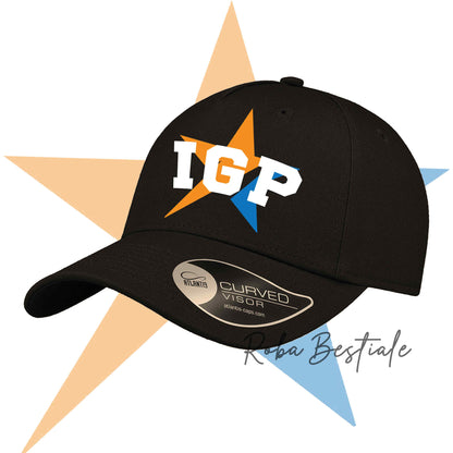 Cappellino STAR - IGP - 100% Cotone - Nero