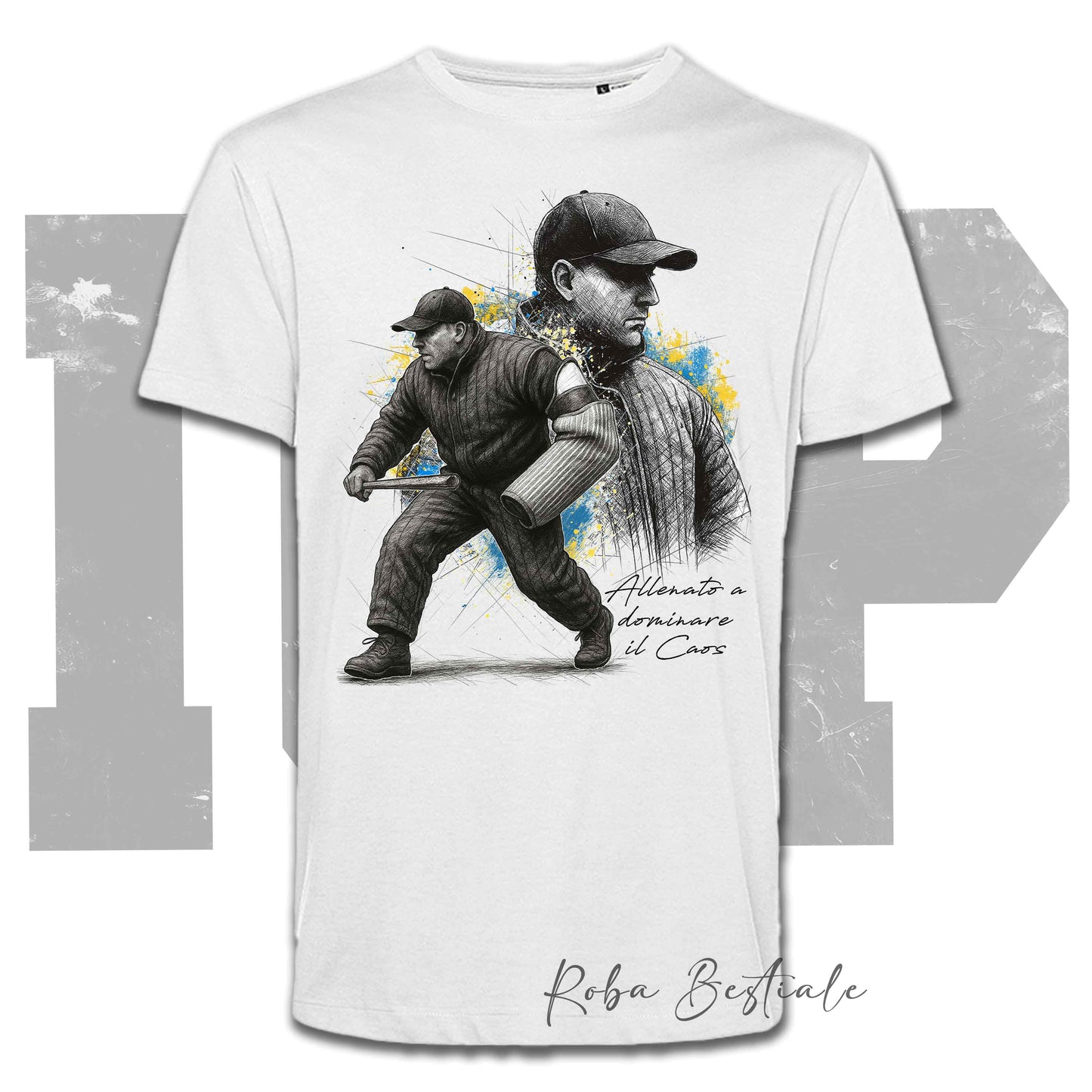 T-Shirt FIGURANTE 1 - IGP - Bianca, Uomo o Donna - dalla XS alla 5XL