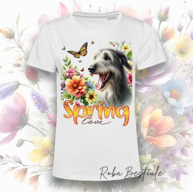 T-Shirt SPRING LOVE - IRISH WOLFHOUND