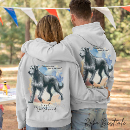 Felpa BEHAVIOR - IRISH WOLFHOUND Grigio - Standard FCI - Unisex - Grigia - dalla XS alla 3XL