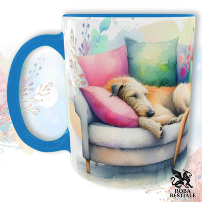 Tazza SOFT LIFE - IRISH WOLFHOUND Rosso - In Ceramica, colore a scelta - 330 ml