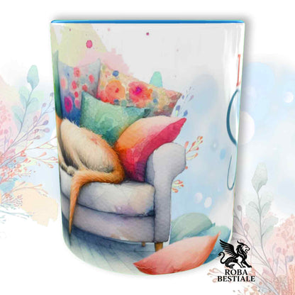 Tazza SOFT LIFE - IRISH WOLFHOUND Rosso - In Ceramica, colore a scelta - 330 ml