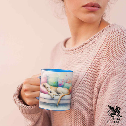 Tazza SOFT LIFE - IRISH WOLFHOUND Rosso - In Ceramica, colore a scelta - 330 ml