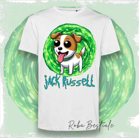 RICK &amp; MORTY - JACK RUSSELL TERRIER White Fawn T-Shirt