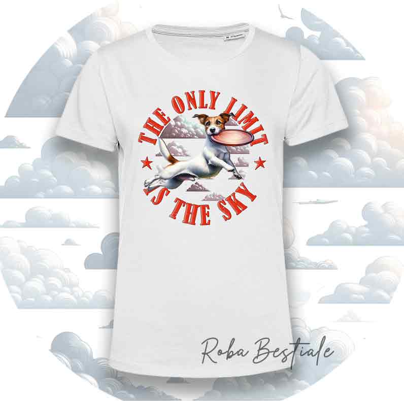 T-Shirt SKY LIMIT - JACK RUSSELL TERRIER a Pelo Ruvido