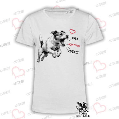 CUTIE T-Shirt - JACK RUSSELL TERRIER Broken - White or Beige, for Men or Women - from XS to 5XL