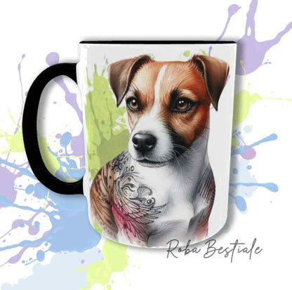 Tazza INKED SOUL - JACK RUSSELL TERRIER Bianco Fulvo