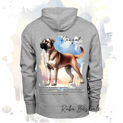 Felpa BEHAVIOR - KANGAL - Standard FCI - Unisex - Grigia - dalla XS alla 3XL