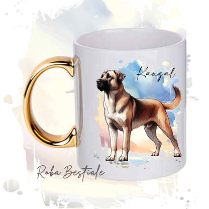 Tazza BEHAVIOR - KANGAL - Standard FCI - In Ceramica, con manico dorato - 330 ml