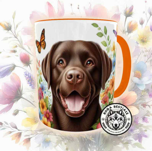 Tazza SPRING LOVE - LABRADOR RETRIEVER Chocolate