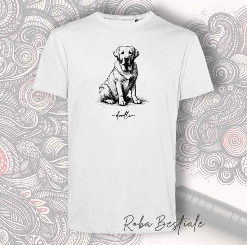 T-Shirt DOODLE - LABRADOR RETRIEVER Miele