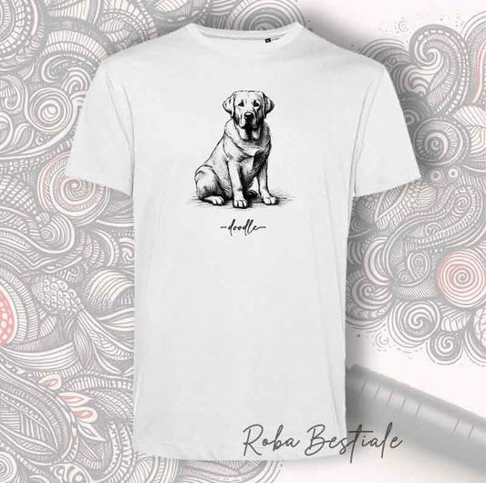 T-Shirt DOODLE - LABRADOR RETRIEVER Miele